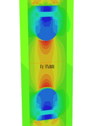 Modelling of columns prior to installation of weighing system